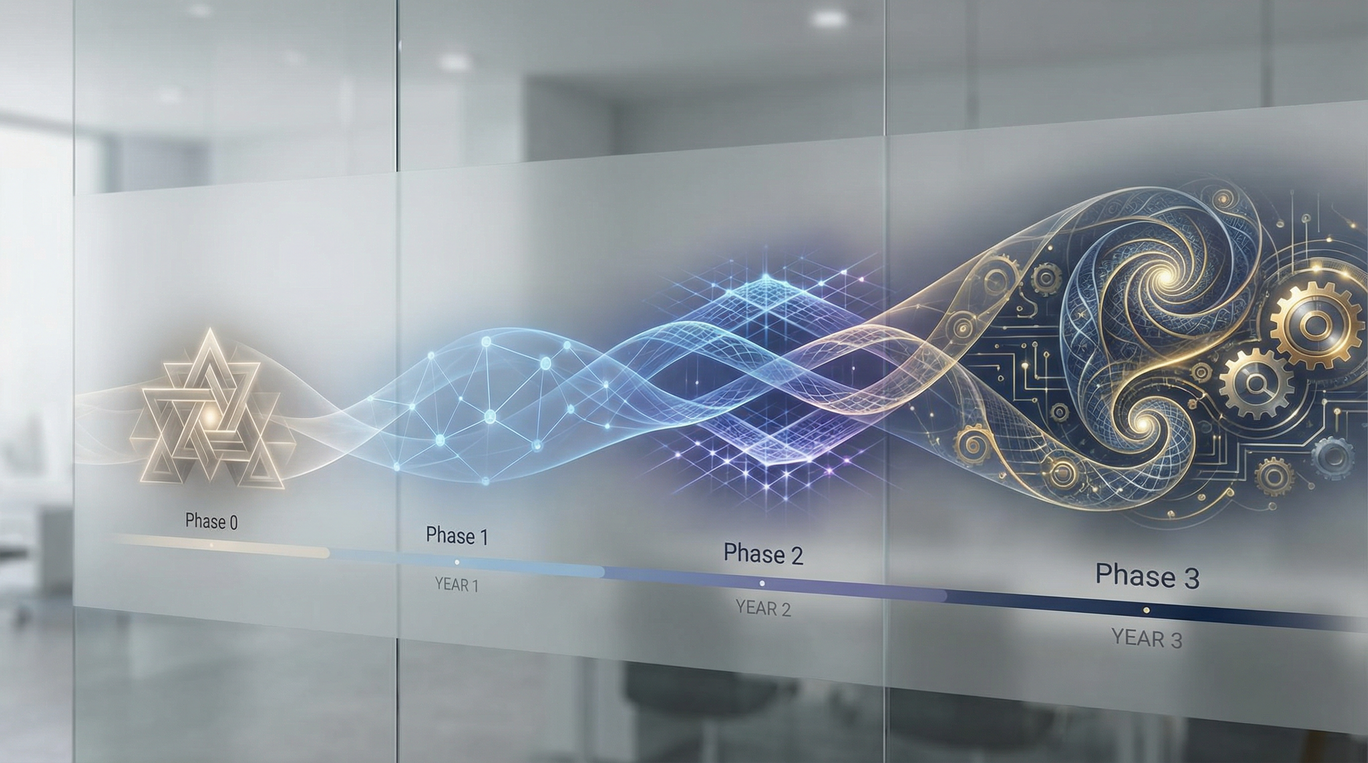 Four-phase timeline evolution